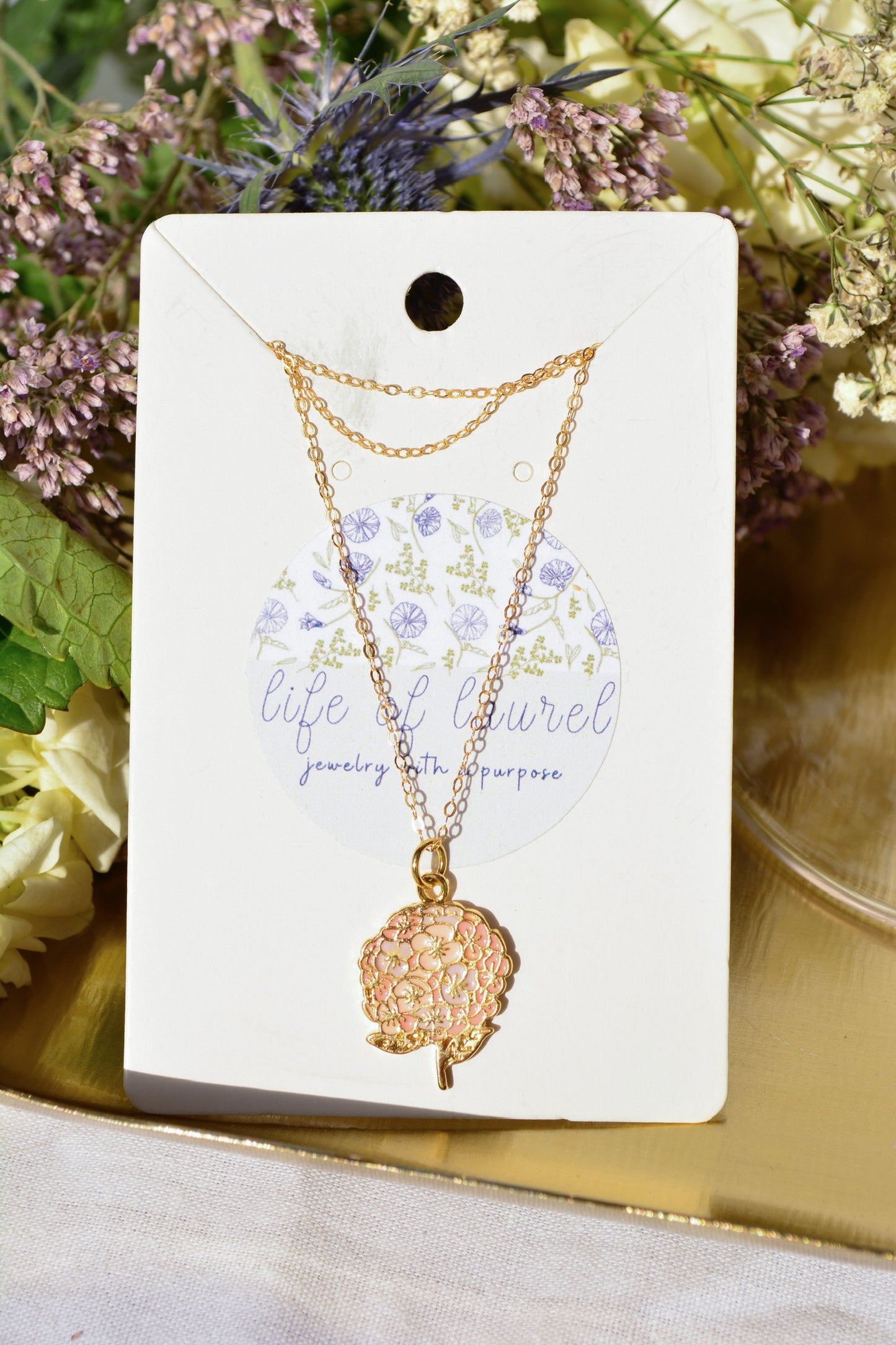 Hydrangea Necklace