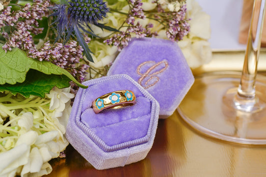 Enamel Flower Ring